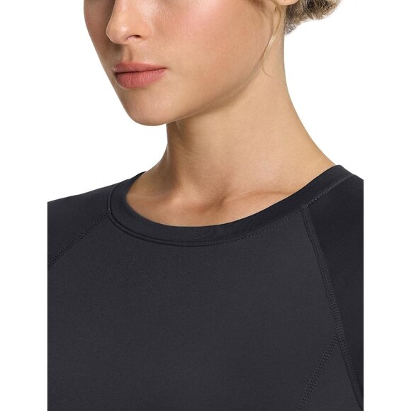 Long Sleeve Mock Turtle Neck Thermal Base Layer for Winter Activity and Comfort - Picture 5 of 9